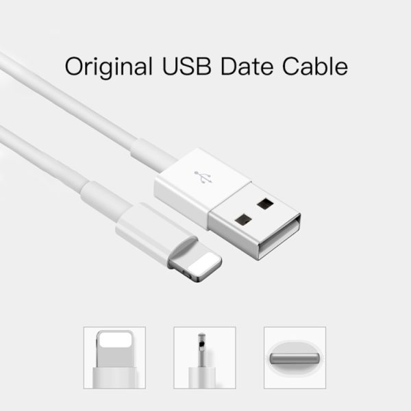SYA0013045_2.jpg SDC-30W 2 in 1 USB to 8 Pin Data Cable + 30W QC 3.0 USB + 2.4A Dual USB 2.0 Ports Mobile Phone Tablet PC Universal Quick Charger Travel Charger Set, UK Plug