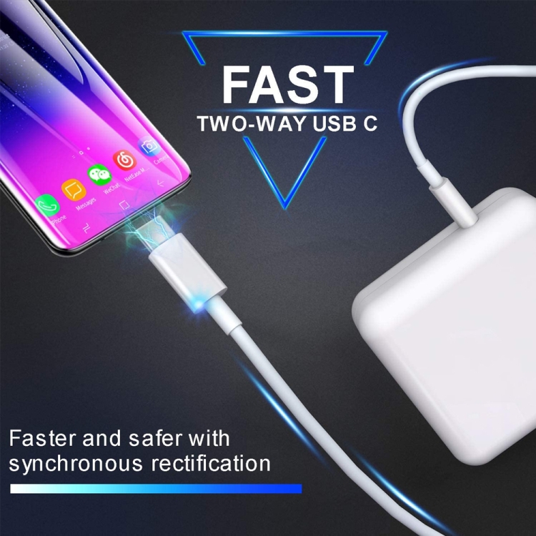 2 in 1 PD 30W USB-C / Type-C + 3A PD 3.0 USB-C / Type-C to USB-C / Type-C Fast Charge Data Cable Set, Cable Length: 2m, AU Plug 6 2 in 1 PD 30W USB-C / Type-C + 3A PD 3.0 USB-C / Type-C to USB-C / Type-C Fast Charge Data Cable Set, Cable Length: 2m, AU Plug - Image 6