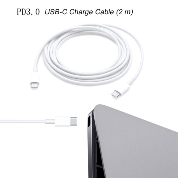SYA0013242_6.jpg 2 in 1 PD 30W USB-C / Type-C + 3A PD 3.0 USB-C / Type-C to USB-C / Type-C Fast Charge Data Cable Set, Cable Length: 2m, AU Plug
