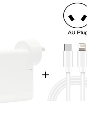 2 in 1 PD3.0 30W USB-C / Type-C Travel Charger with Detachable Foot + PD3.0 3A USB-C / Type-C to 8 Pin Fast Charge Data Cable Set, Cable Length: 1m, AU Plug