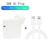 SYA0013247_1.jpg 2 in 1 PD3.0 30W USB-C / Type-C Travel Charger with Detachable Foot + PD3.0 3A USB-C / Type-C to 8 Pin Fast Charge Data Cable Set, Cable Length: 1m, AU Plug