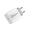 SDC-20W PD 20W Single USB-C / Type-C Interface Travel Charger, EU Plug, US Plug, UK Plug