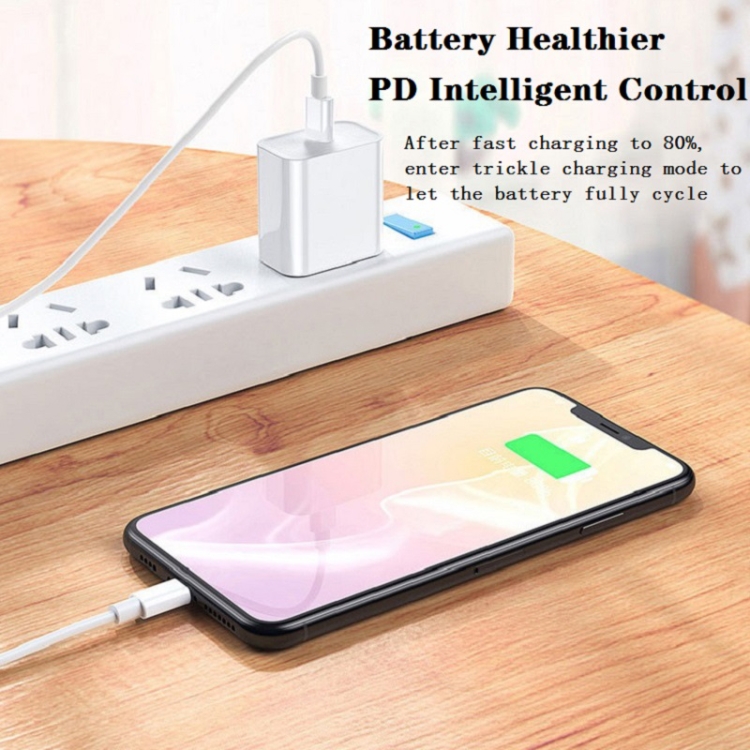SDC-20W 2 in 1 PD 20W USB-C / Type-C Travel Charger + 3A PD3.0 USB-C / Type-C to 8 Pin Fast Charge Data Cable Set, Cable Length: 1m,, US Plug, EU Plug, UK Plug 7 SDC-20W 2 in 1 PD 20W USB-C / Type-C Travel Charger + 3A PD3.0 USB-C / Type-C to 8 Pin Fast Charge Data Cable Set, Cable Length: 1m,, US Plug, EU Plug, UK Plug - Image 7