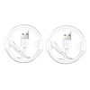 SYA0013552.jpg XJ-023 2 PCS USB Male to Micro USB Male Interface Charge Cable, Length: 1m