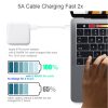 SYA001369801_B6.jpg PD100W-A9 PD100W Dual Dort USB-C / Type-C + Dual USB Charger with 5A USB-C / Type-C to USB-C / Type-C Fast Charging Cable for Apple MacBook Series, EU Plug, US Plug, UK Plug