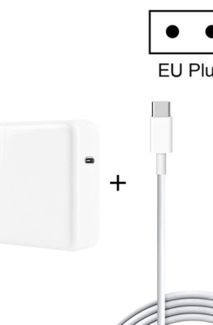 PD-96W 96W PD USB-C / Type-C Laptop Adapter + 2m 5A USB-C / Type-C to USB-C / Type-C Fast Charging Cable for MacBook Pro, EU Plug, US Plug, UK Plug