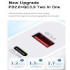 SDC-20WA+C 20W PD 3.0 + QC 3.0 USB Dual Fast Charging Universal Travel Charger with USB to Type-C / USB-C Fast Charging Data Cable, UK Plug