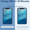 SDC-20WA+C 20W PD 3.0 + QC 3.0 USB Dual Fast Charging Universal Travel Charger with USB to Type-C / USB-C Fast Charging Data Cable, UK Plug