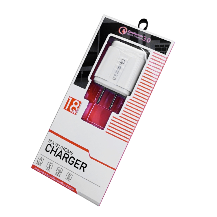 LZ-023 18W QC3.0 USB Portable Travel Charger + 3A USB toType-C Data Cable, US Plug, Type-C Data Cable, US Plug 13 LZ-023 18W QC3.0 USB Portable Travel Charger + 3A USB toType-C Data Cable, US Plug, Type-C Data Cable, US Plug - Image 13