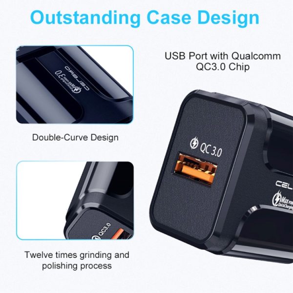 SYA001411601_B6.jpg LZ-023 18W QC 3.0 USB Portable Travel Charger + 3A USB to Type-C Data Cable, EU Plug, Type-C Data Cable, EU Plug