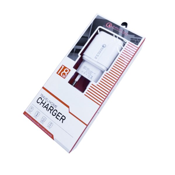SYA001411801_B13.jpg LZ-023 18W QC 3.0 USB Portable Travel Charger + 3A USB to Micro USB Data Cable, EU Plug, Micro USB Data Cable, EU Plug
