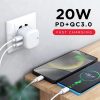 SYA001463601_B2.jpg YSY-6087PD 20W PD3.0 + QC3.0 Dual Fast Charge Travel Charger with USB to Micro USB Data Cable, EU Plug, US Plug, UK Plug