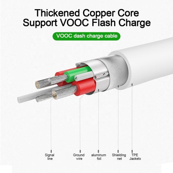 SYA001465001_B3.jpg XJ-62 USB to Micro USB 4A Flash Charging Data Cable, 1.5m, 2m