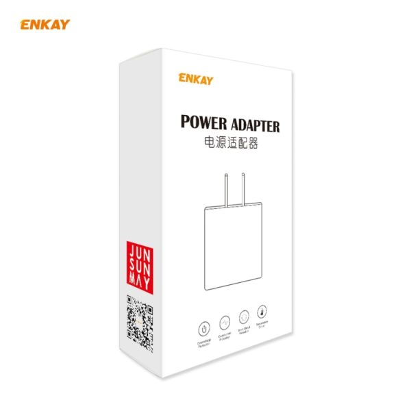 SYA0014652_6.jpg ENKAY Hat-Prince U090 20W PD + QC 3.0 Portable Dual Ports Fast Charging Travel Charger Power Adapter, US Plug