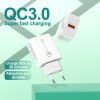 SYA001643101_B3.jpg APD-2003 18W QC3.0 Single Port USB Charger with 1m USB to Type-C Data Cable, EU Plug + USB to Type-C Cable, US Plug + USB to Type-C Cable