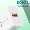 SYA001643101_B5.jpg APD-2003 18W QC3.0 Single Port USB Charger with 1m USB to Type-C Data Cable, EU Plug + USB to Type-C Cable, US Plug + USB to Type-C Cable