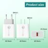 SYA001643101_B6.jpg APD-2003 18W QC3.0 Single Port USB Charger with 1m USB to Type-C Data Cable, EU Plug + USB to Type-C Cable, US Plug + USB to Type-C Cable