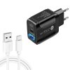 SYA001682001B-1.jpg PD25W USB-C / Type-C + QC3.0 USB Dual Ports Fast Charger with USB to Type-C Data Cable, EU Plug, EU Plug + USB to Type-C Cable