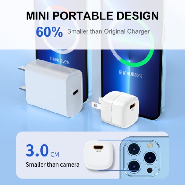SYA001687801_B2.jpg ENKAY APQ-011 Mini PD 20W USB-C / Type-C Port Fast Charger, US Plug