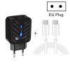 SYA001727801_B2.jpg PD03 20W PD3.0 + QC3.0 USB Charger with Type-C to Type-C Data Cable, EU Plug, EU Plug + Type-C to Type-C Cable