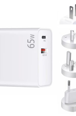PD-65W USB-C / Type-C + QC3. 0 USB Laptop Charging Adapter, AU Plug / US Plug / EU Plug / UK Plug, AU Plug / US Plug / EU Plug / UK Plug
