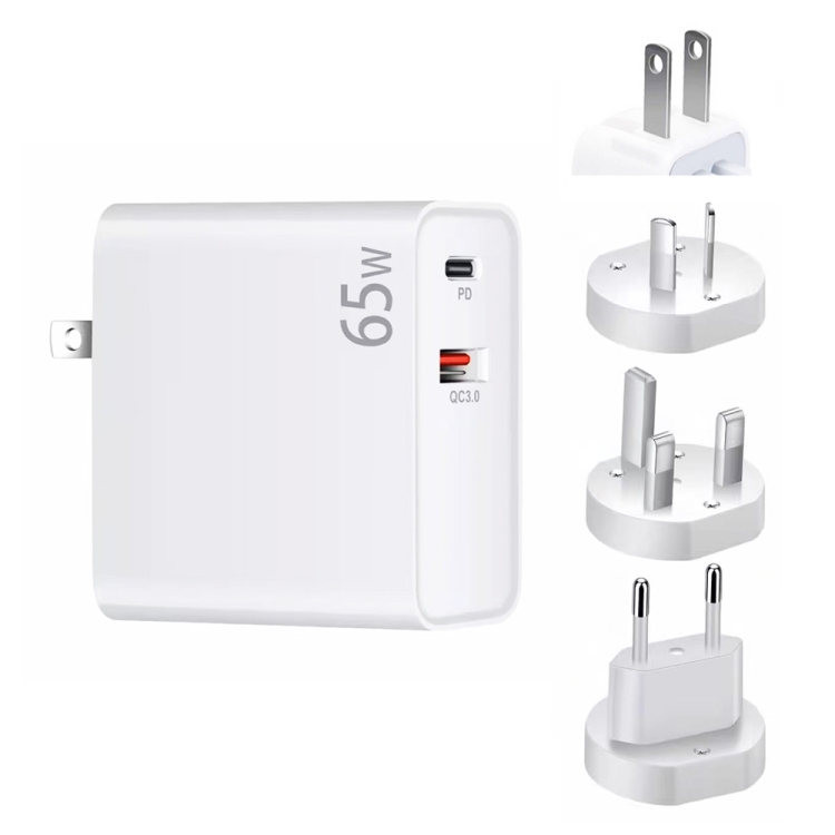 PD-65W USB-C / Type-C + QC3. 0 USB Laptop Charging Adapter, AU Plug / US Plug / EU Plug / UK Plug, AU Plug / US Plug / EU Plug / UK Plug 1 PD-65W USB-C / Type-C + QC3. 0 USB Laptop Charging Adapter, AU Plug / US Plug / EU Plug / UK Plug, AU Plug / US Plug / EU Plug / UK Plug