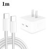 SYA001874201-1.jpg PD 35W Dual USB-C / Type-C Ports Charger with Type-C to Type-C Data Cable, US Plug, US Plug + 1m Dua