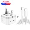 SYA001874401_B1.jpg PD 35W Dual USB-C / Type-C Ports Charger with Type-C to Type-C Data Cable, UK Plug, UK Plug + 1m Dual Type-C Cable, UK Plug + 2m Dual Type-C Cable
