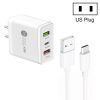 SYA001933501A-1.jpg 45W PD25W + 2 x QC3.0 USB Multi Port Charger with USB to Type-C Cable, US Plug, US Plug + USB to Type-C Cable