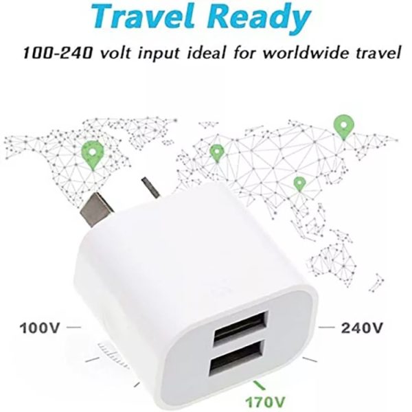 SYA0019409_4.jpg Mini Dual Port USB Charger with USB to Type-C Data Cable, AU Plug