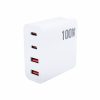 SYA001998001-1.jpg GaN 100W Dual USB + Dual USB-C/Type-C Multi Port Charger for Apple MacBook Series, US Plug, US / EU Plug, US / UK Plug, US / AU Plug, US / EU / UK Plug, US / EU / UK / AU Plug