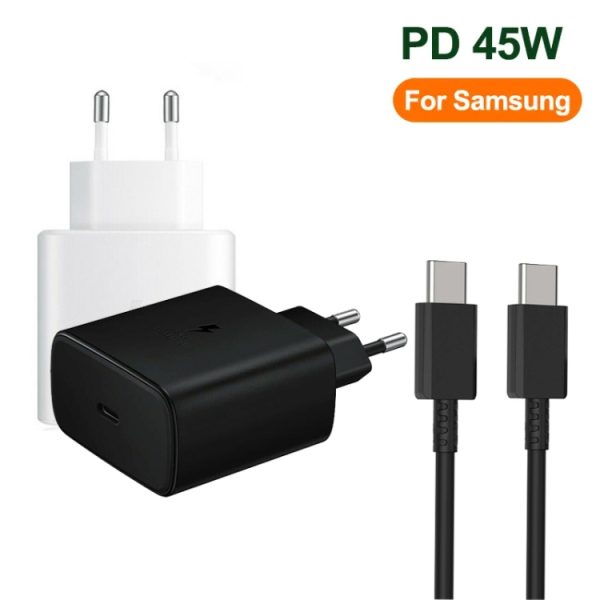 SYA002115001_B1.jpg M135 45W USB-C / Type-C Port Fast Charger with 5A Type-C to Type-C Cable, EU Plug, EU Plug + Type-C Cable