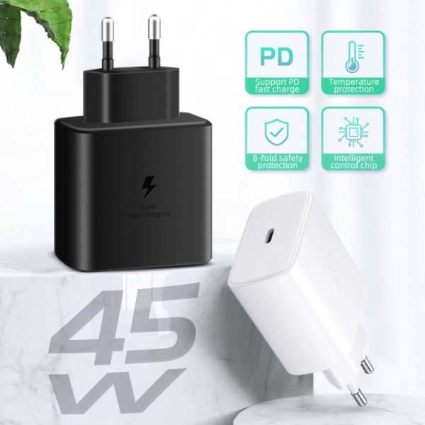 SYA002115001_B2.jpg M135 45W USB-C / Type-C Port Fast Charger with 5A Type-C to Type-C Cable, EU Plug, EU Plug + Type-C Cable