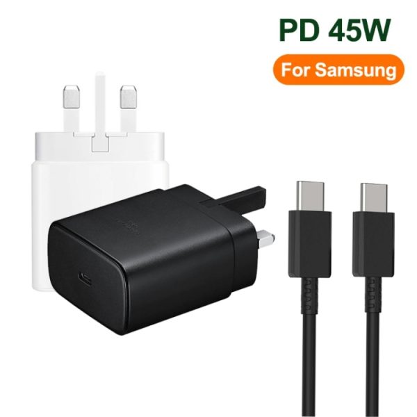 SYA002124201_B1.jpg M135 45W USB-C / Type-C Port Fast Charger with 5A Type-C to Type-C Cable, UK Plug, UK Plug + Type-C Cable