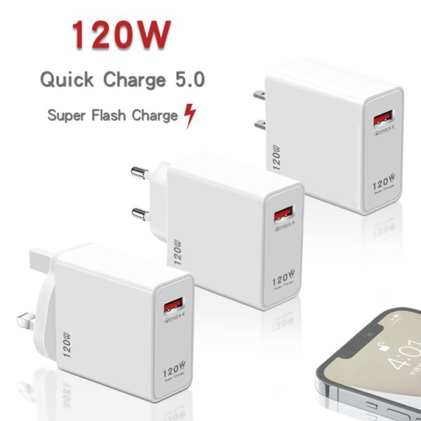 SYA0022622_B1.jpg 120W USB Super Fast Charging Charger, EU Plug, US Plug, UK Plug