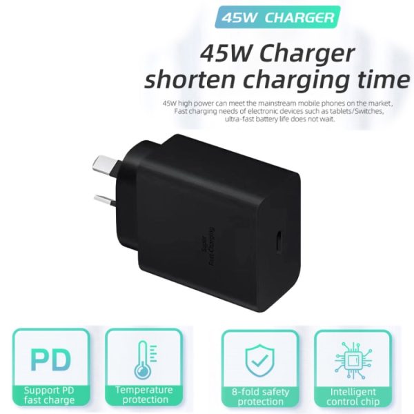 SYA002363701A_3.jpg M135 PPS / PD 45W USB-C / Type-C Port Fast Charger, AU Plug, AU Plug