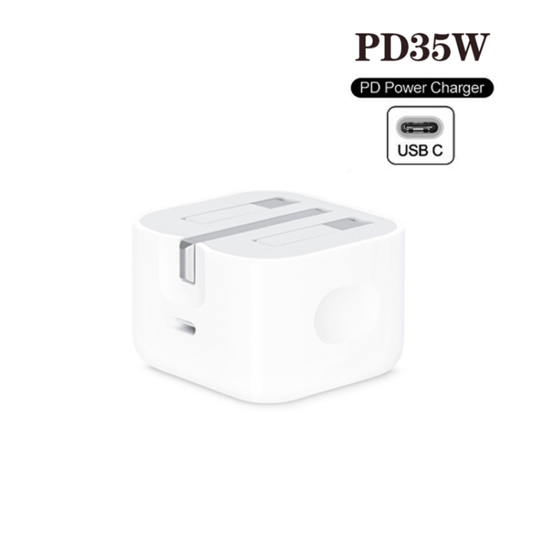 PD35W USB-C / Type-C Port Charger with 1m Type-C to Type-C Data Cable, UK Plug 2 PD35W USB-C / Type-C Port Charger with 1m Type-C to Type-C Data Cable, UK Plug - Image 2