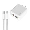 SYA002689001A-1.jpg 120W PD3.0 3 Type-C 2 USB Multi Port Quick Charger with Type-C to Type-C Cable, US Plug, US Plug + C to C Cable