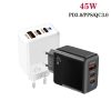SYA0026895_B1.jpg 45W PD3.0 / PPS Type-C + QC3.0 USB Fully Compatible Protocol Charger, EU Plug, PD3.0 / PPS Type-C + QC3.0 USB(EU Plug)