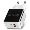 SYA00273201A-1.jpg 1USB QC 3.0 Wire Drawing Quick Charger EU Plug, QC 3.0 Black, QC 3.0 White