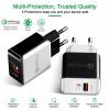 SYA00273201_B2.jpg 1USB QC 3.0 Wire Drawing Quick Charger EU Plug, QC 3.0 Black, QC 3.0 White