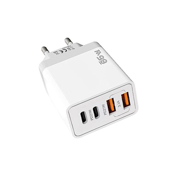 SYA003034801_1.jpg TE-PD44 Dual USB-A Dual Type-C 4-port Mobile Phone Charger, EU Plug, US Plug