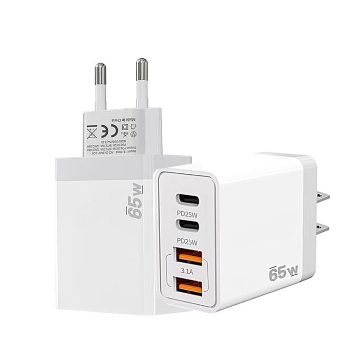 TE-PD44 Dual USB-A Dual Type-C 4-port Mobile Phone Charger, EU Plug, US Plug 3 TE-PD44 Dual USB-A Dual Type-C 4-port Mobile Phone Charger, EU Plug, US Plug - Image 3