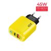 SYA003074601A_1.jpg GaN 45W PD3.0 + QC3.0 Fully Compatible Protocol Charger for Laptops / Tablets,EU Plug, EU Plug