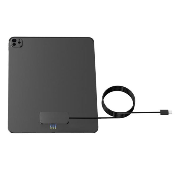 SYA0030800_1.jpg For iPad Pro 12.9 / Air 13 Fast Charging Smart PIN Magnetic Charger Wireless Charging Pad with Type-C Cable
