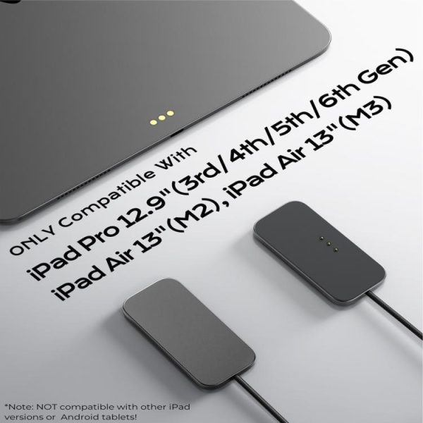 SYA0030800_4.jpg For iPad Pro 12.9 / Air 13 Fast Charging Smart PIN Magnetic Charger Wireless Charging Pad with Type-C Cable
