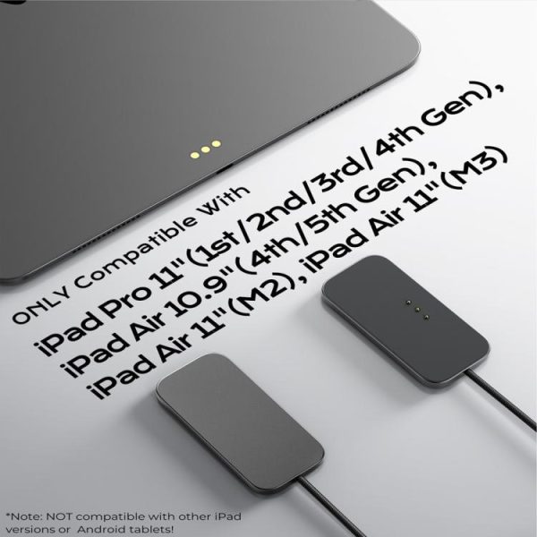 SYA0030801_4.jpg For iPad Air 11 / Air 10.9 Fast Charging Smart PIN Magnetic Charger Wireless Charging Pad with Type-C Cable