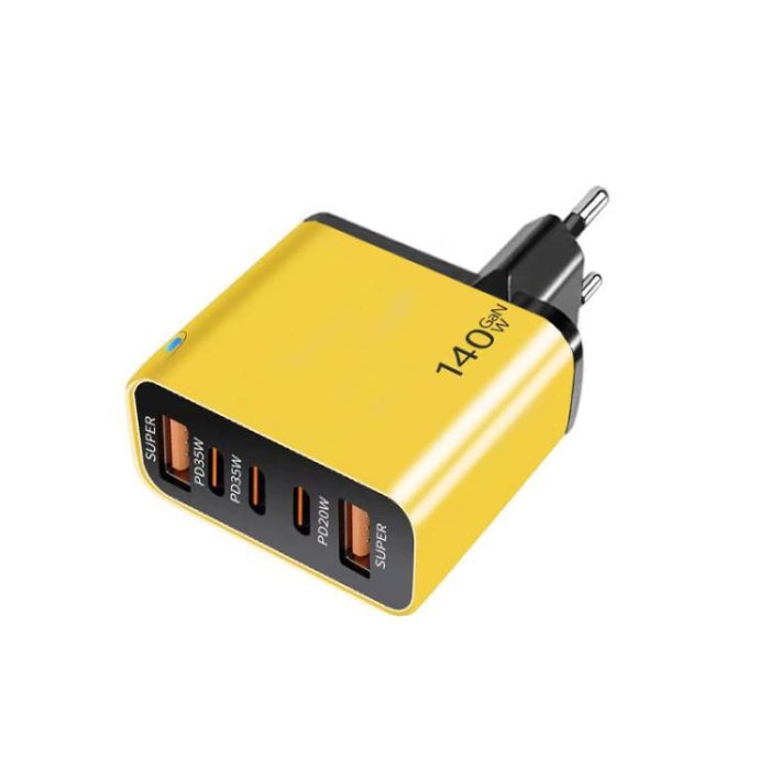 TE-PD43 Type-C x 3, USB-A x 2 Multi-port Charger for Mobile Phones / Tablets，EU Plug, EU Plug