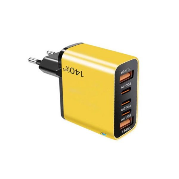 SYA003091401A_1.jpg TE-PD43 Type-C x 3, USB-A x 2 Multi-port Charger for Mobile Phones / Tablets,EU Plug, EU Plug