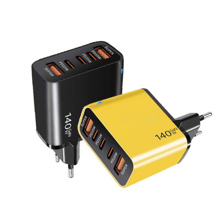 TE-PD43 Type-C x 3, USB-A x 2 Multi-port Charger for Mobile Phones / Tablets,EU Plug, EU Plug 3 TE-PD43 Type-C x 3, USB-A x 2 Multi-port Charger for Mobile Phones / Tablets,EU Plug, EU Plug - Image 3